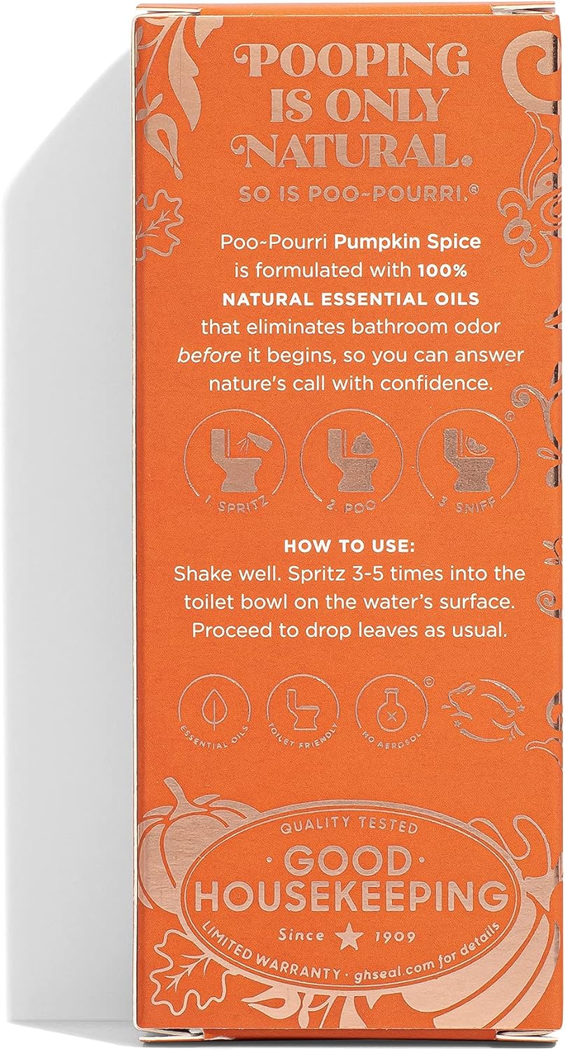 Poo-Pourri Toilet Spray LTO Pumpkin Spice 2 Fl Oz