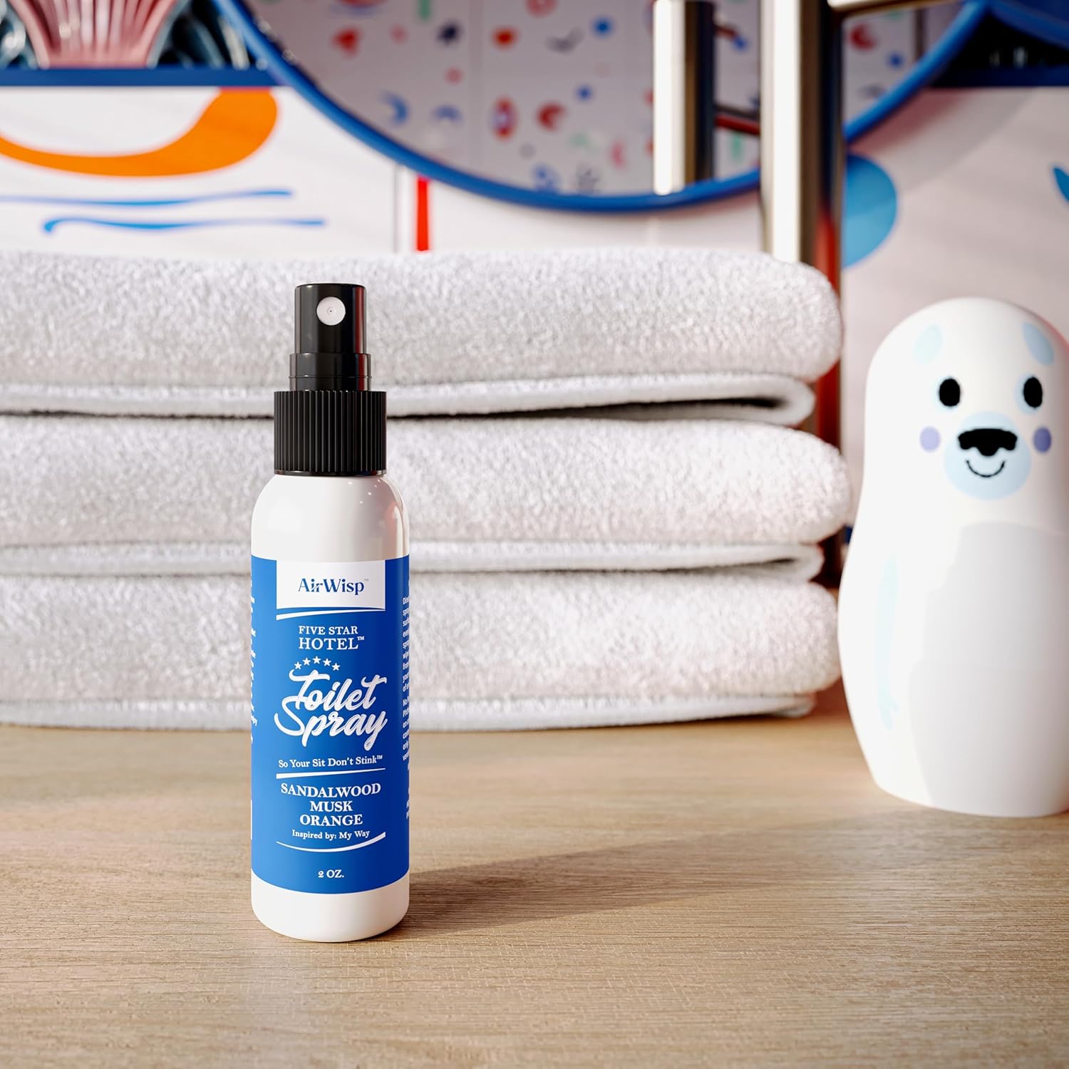 AirWisp Toilet Spray My Way Hotel Scent 2 oz Bottle