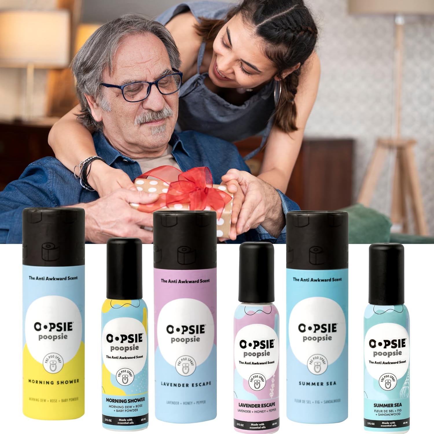 OOPSIE POOPSIE Pre GO Toilet Spray 2oz 2 Pack