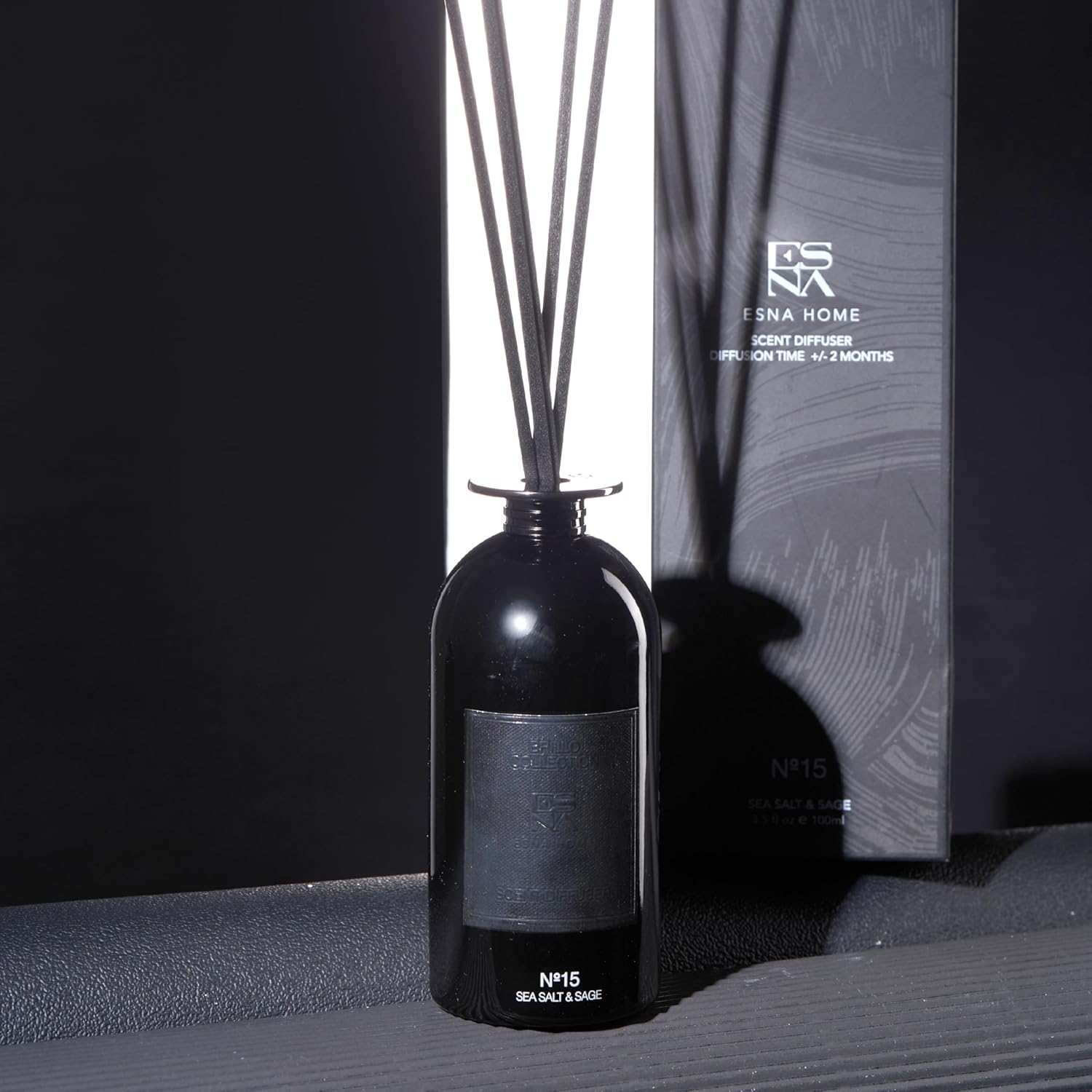 ESNA HOME Premium Reed Diffuser Set Sea Salt Sage