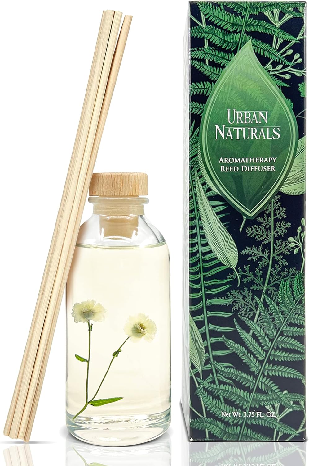 Urban Naturals White Tea Sage Reed Diffuser Set 4 Oz Bundle