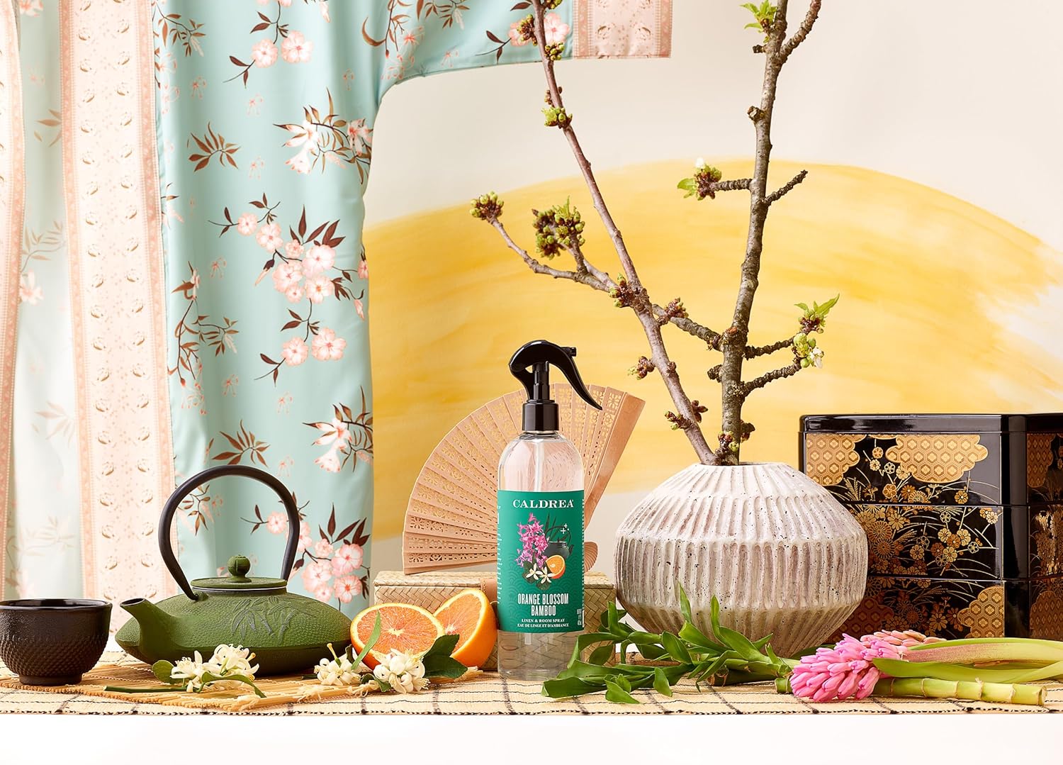 Caldrea Orange Blossom Bamboo Room Spray Air Freshener 16 oz