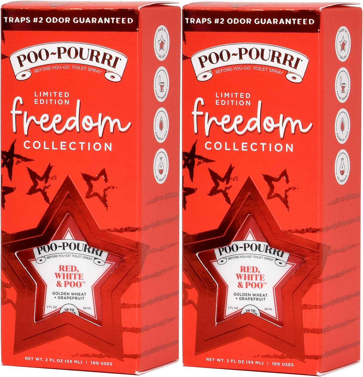 Poo-Pourri Freedom Collection Toilet Spray 2 Pack