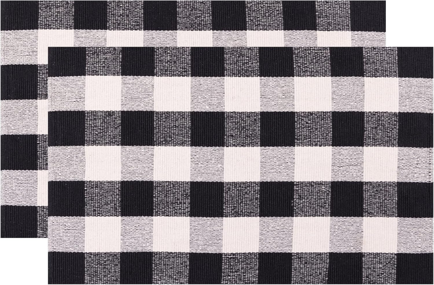 Rajrang Reversible Buffalo Plaid Rug Pack of 2