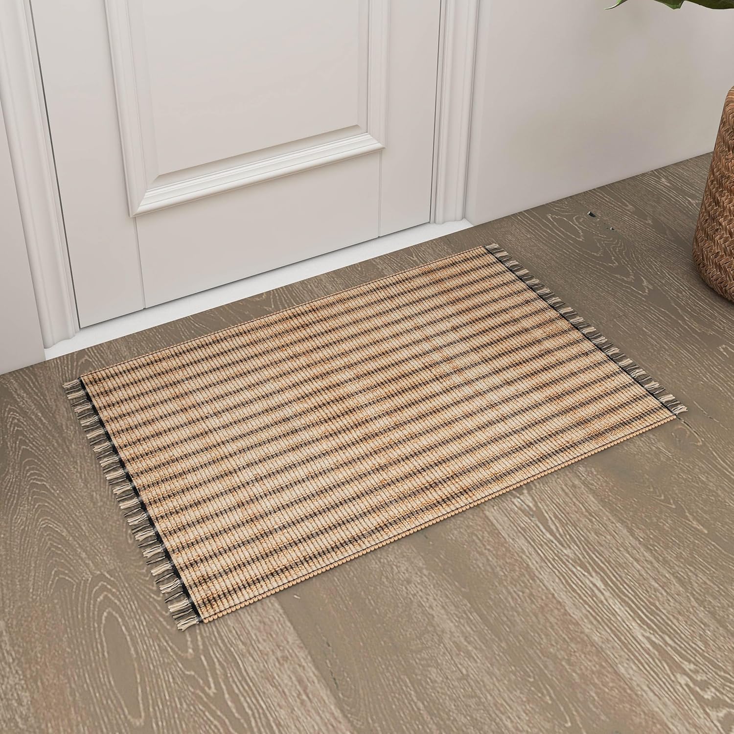 Eco Crave Natural Jute Braided 2x3 ft Entryway Rug