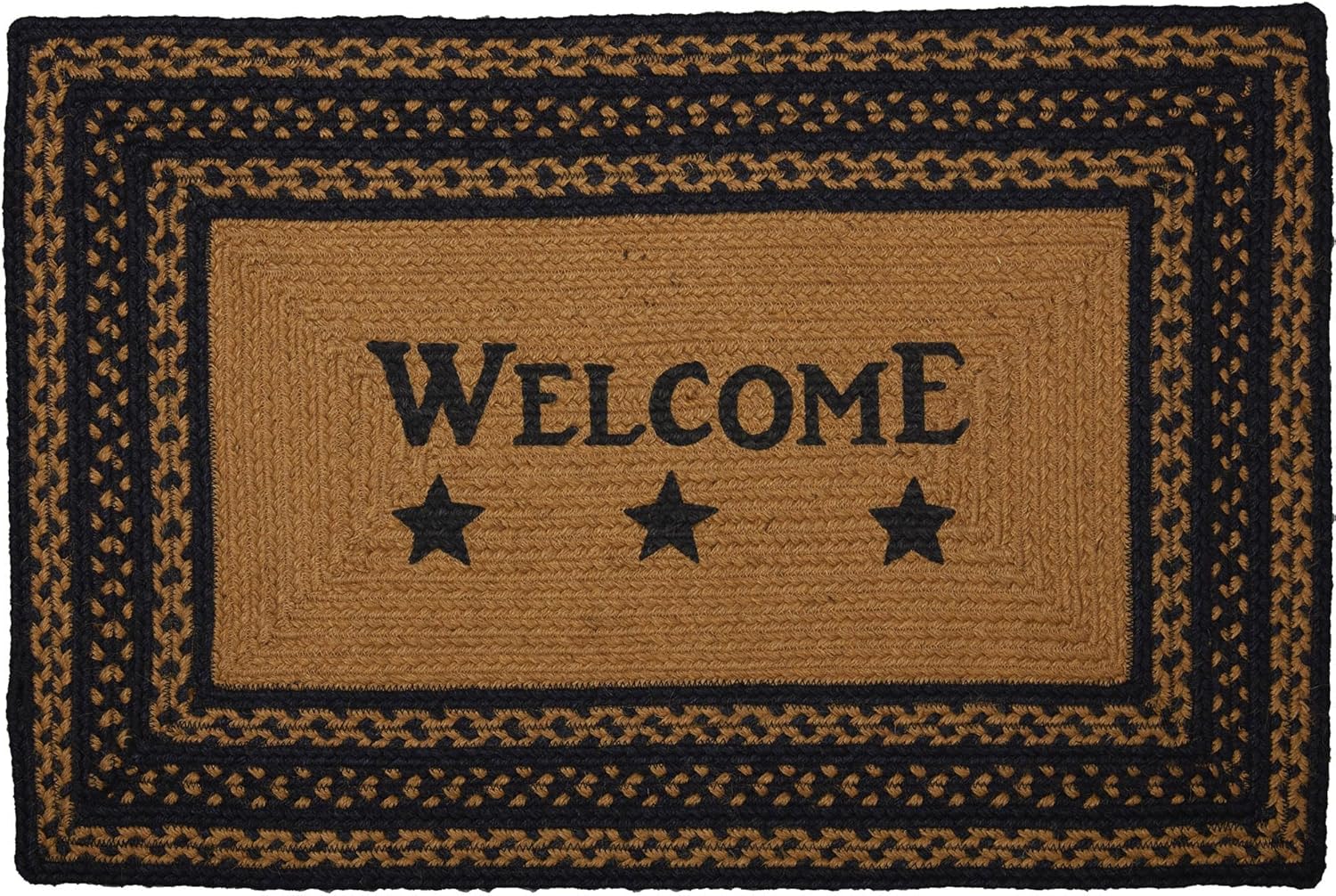 VHC Brands Farmhouse Jute Rug Welcome Stencil 20x30 Country Decor