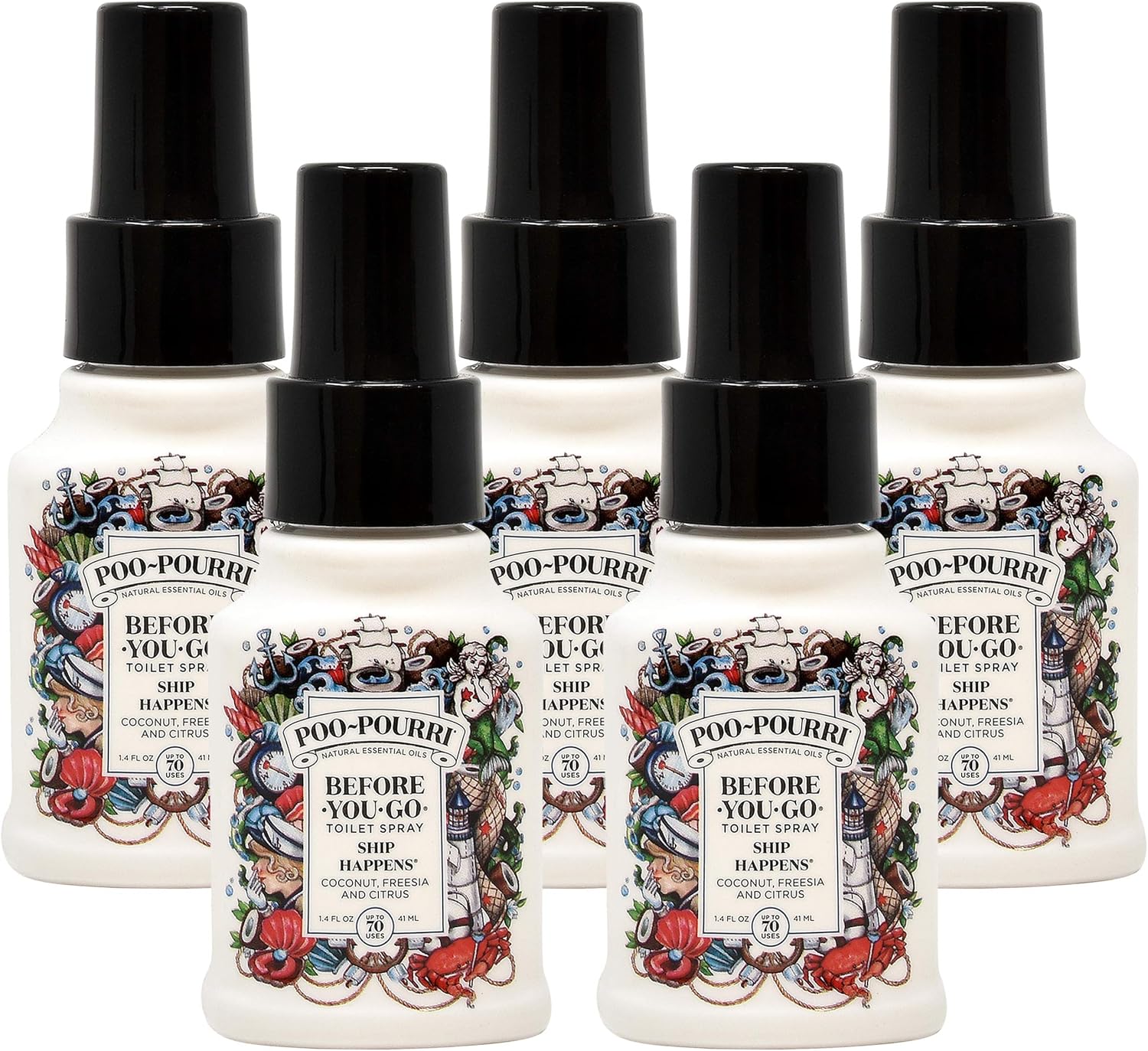 Poo-Pourri Toilet Spray 14 Ounce 5 Pack