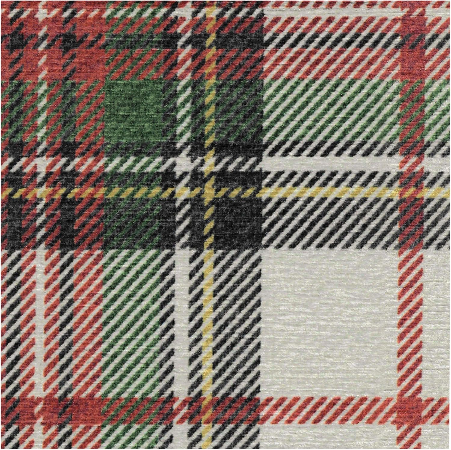 Ruggable Washable Plaid Area Rug - 3x5