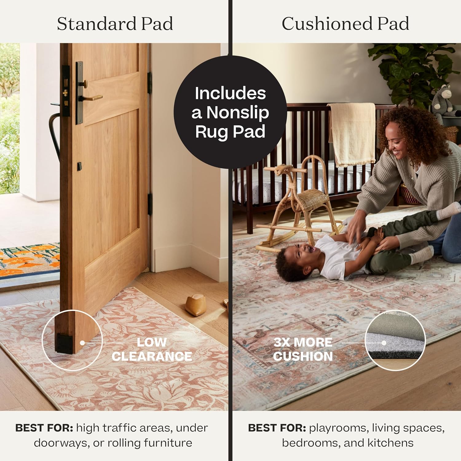 Ruggable Washable Plaid Area Rug - 3x5