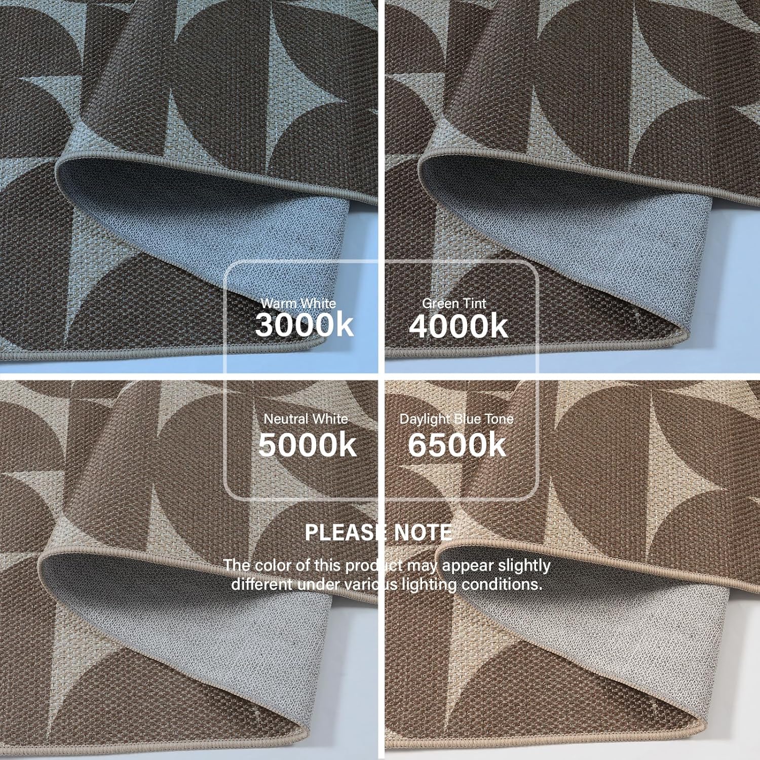 Lahome Modern Geometric Jute Washable Rugs 3x5