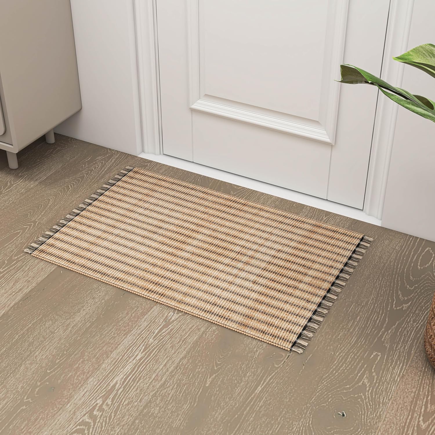 Eco Crave Natural Jute Braided 2x3 ft Entryway Rug