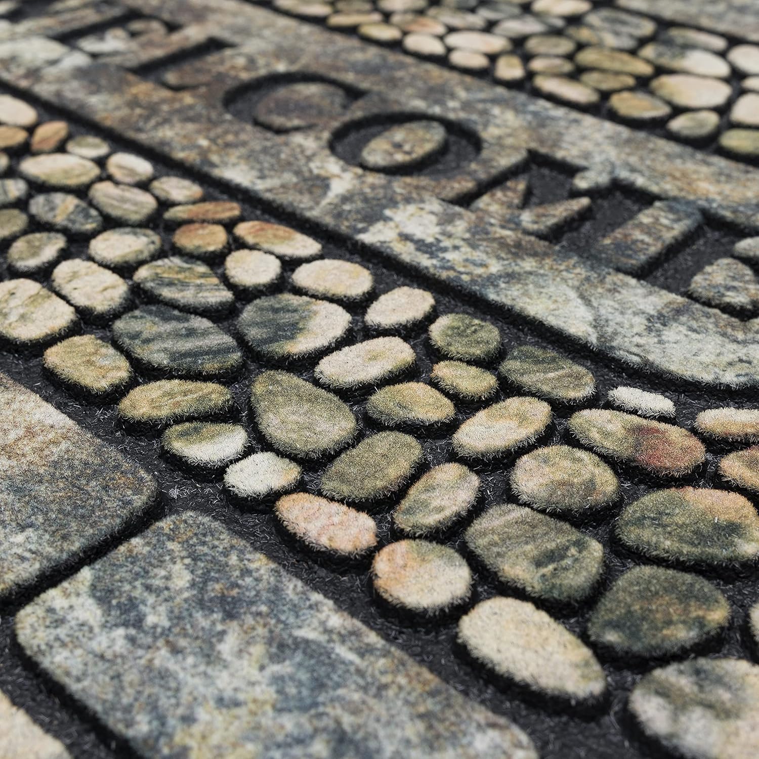 Mohawk Home Entryway Door Mat 2 x 3 All Weather Non Slip Recycled Rubber