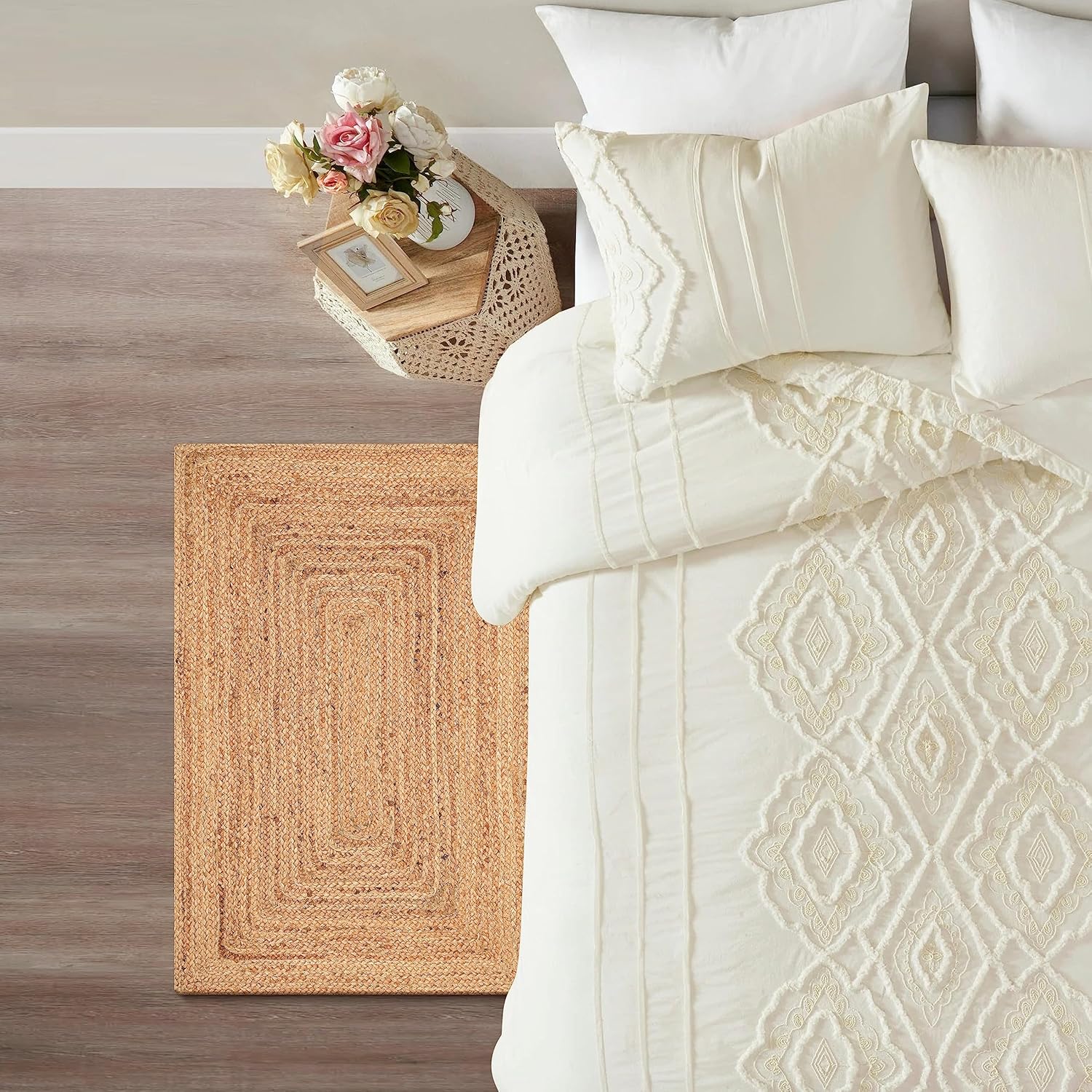 Savi Home Hand Woven Jute Braided Rug 2x3