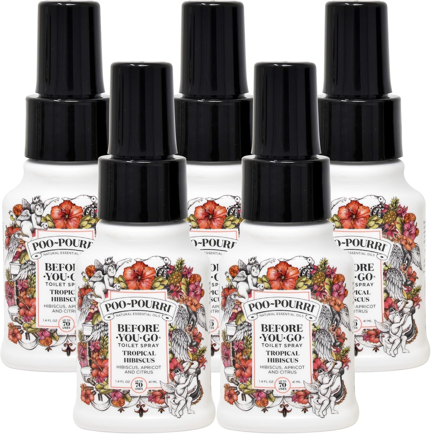 Poo-Pourri Tropical Hibiscus Room Spray 5 Pack