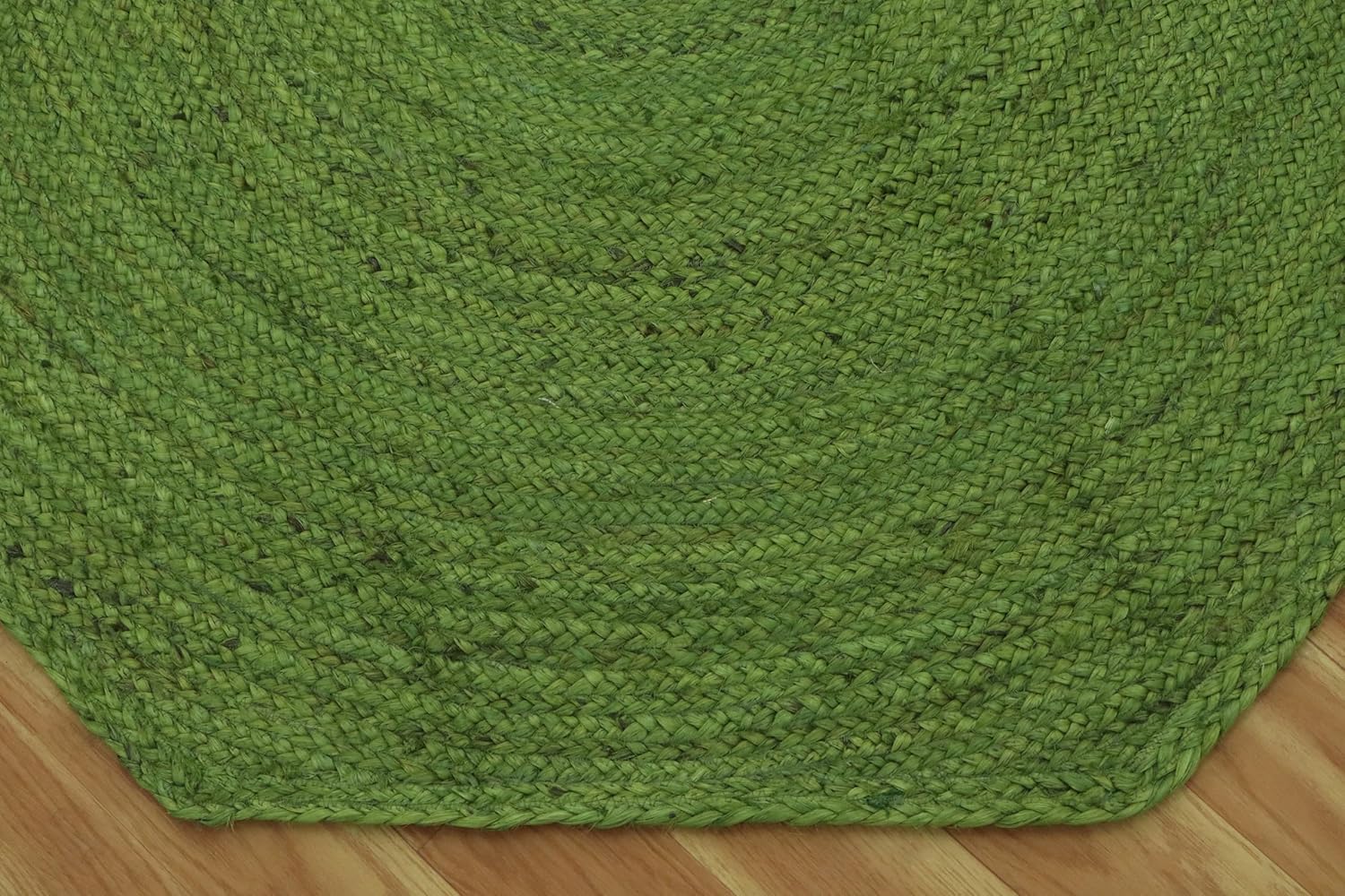 CASAVANI Decorative Kilim Octagon Area Rug Green