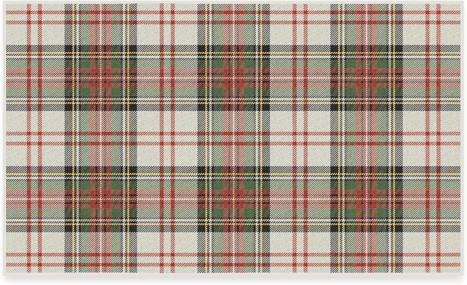 Ruggable Washable Plaid Area Rug - 3x5
