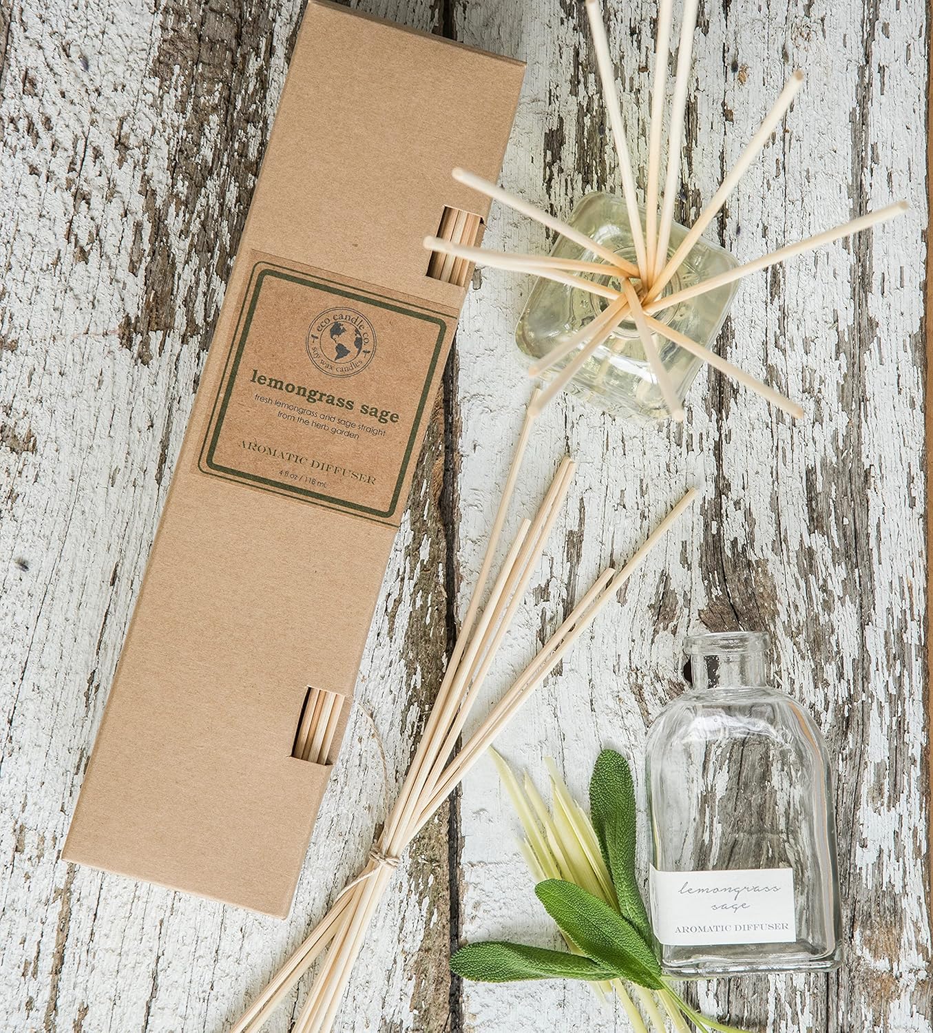 Eco Candle Co Reed Diffuser Set - Cupcake 4 oz