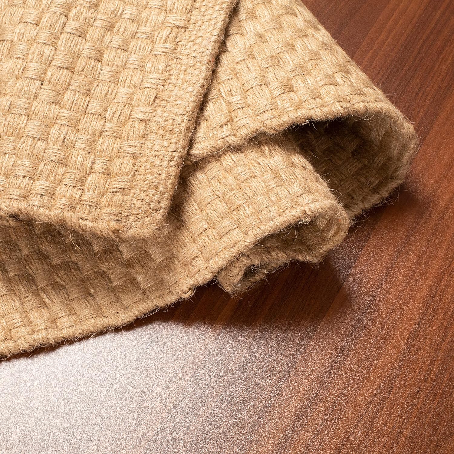 Lightnpro Hand Woven Jute Braided Rug 2x3 Feet Natural Color Reversible